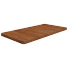 Massief eikenhout wastafelblad voor een natuurlijke renovatie - Donkerbruin / 80 x 40 x 2.5 cm - Aanrechtbladen