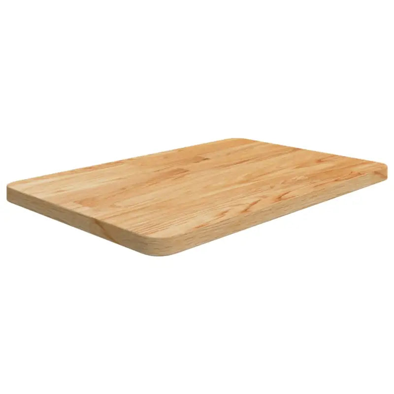 Massief eikenhout wastafelblad voor een natuurlijke renovatie - Lichtbruin / 60 x 40 x 2.5 cm - Aanrechtbladen