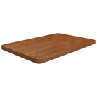 Massief eikenhout wastafelblad voor een natuurlijke renovatie - Donkerbruin / 60 x 40 x 2.5 cm - Aanrechtbladen