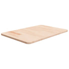 Massief eikenhout wastafelblad voor een natuurlijke renovatie - Naturel / 60 x 40 x 1.5 cm - Aanrechtbladen
