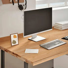 Massief eikenhouten bureaublad voor een natuurlijke sfeer in huis - 320 x 100 x 4 cm - Onderdelen en accessoires