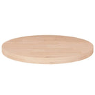 Massief eikenhouten houten en ronde tafelbladen voor thuis en horeca - Naturel / Ø 40 x 2.5 cm / 1 - Tafelbladen