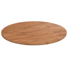 Massief eikenhouten houten en ronde tafelbladen voor thuis en horeca - Lichtbruin / Ø 60 x 1.5 cm / 1 - Tafelbladen