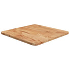 Massief eikenhouten houten vierkante tafelblad voor thuis en horeca - Lichtbruin / 40 x 40 x 1.5 cm / 1 - Tafelbladen