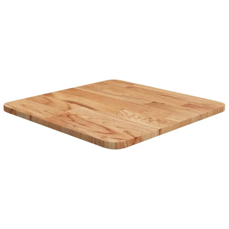 Massief eikenhouten houten vierkante tafelblad voor thuis en horeca - Lichtbruin / 40 x 40 x 1.5 cm / 1 - Tafelbladen