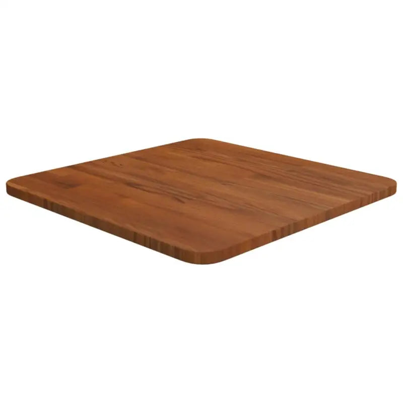 Massief eikenhouten houten vierkante tafelblad voor thuis en horeca - Donkerbruin / 40 x 40 x 1.5 cm / 1 - Tafelbladen