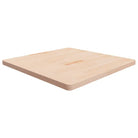 Massief eikenhouten houten vierkante tafelblad voor thuis en horeca - Naturel / 90 x 90 x 4 cm / 1 - Tafelbladen
