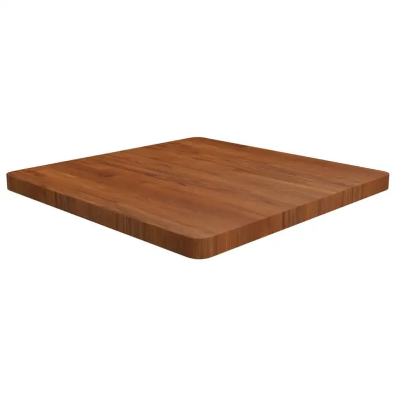Massief eikenhouten houten vierkante tafelblad voor thuis en horeca - Donkerbruin / 70 x 70 x 4 cm / 1 - Tafelbladen