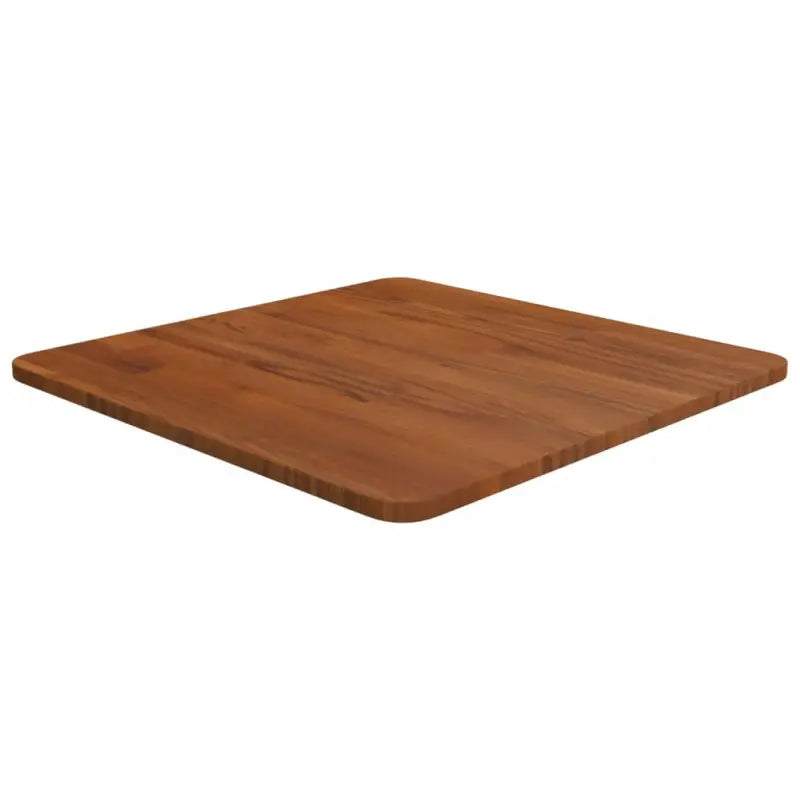 Massief eikenhouten houten vierkante tafelblad voor thuis en horeca - Donkerbruin / 50 x 50 x 1.5 cm / 1 - Tafelbladen