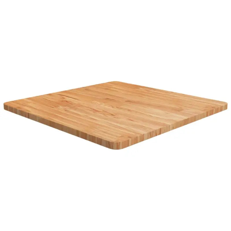 Massief eikenhouten houten vierkante tafelblad voor thuis en horeca - Lichtbruin / 70 x 70 x 2.5 cm / 1 - Tafelbladen