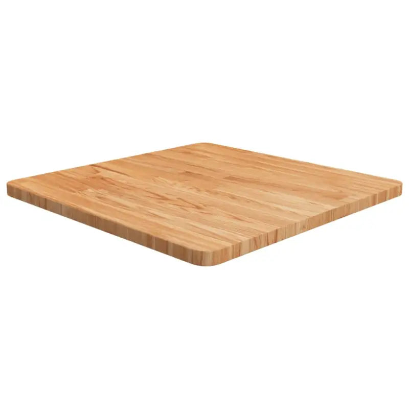 Massief eikenhouten houten vierkante tafelblad voor thuis en horeca - Lichtbruin / 60 x 60 x 2.5 cm / 1 - Tafelbladen