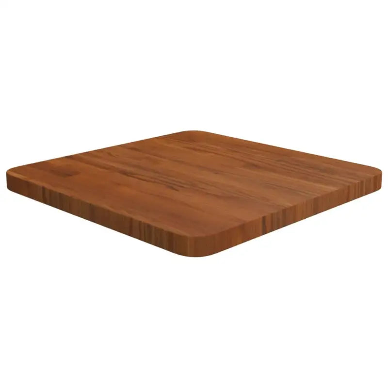 Massief eikenhouten houten vierkante tafelblad voor thuis en horeca - Donkerbruin / 40 x 40 x 2.5 cm / 1 - Tafelbladen