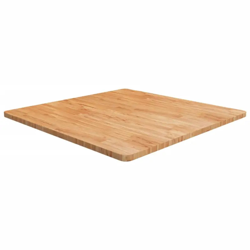 Massief eikenhouten houten vierkante tafelblad voor thuis en horeca - Lichtbruin / 90 x 90 x 2.5 cm / 1 - Tafelbladen