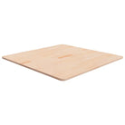 Massief eikenhouten houten vierkante tafelblad voor thuis en horeca - Naturel / 80 x 80 x 1.5 cm / 1 - Tafelbladen