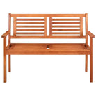 Massief Eucalyptushout Tuinbank met kussen voor buitenruimte - Tuinbanken