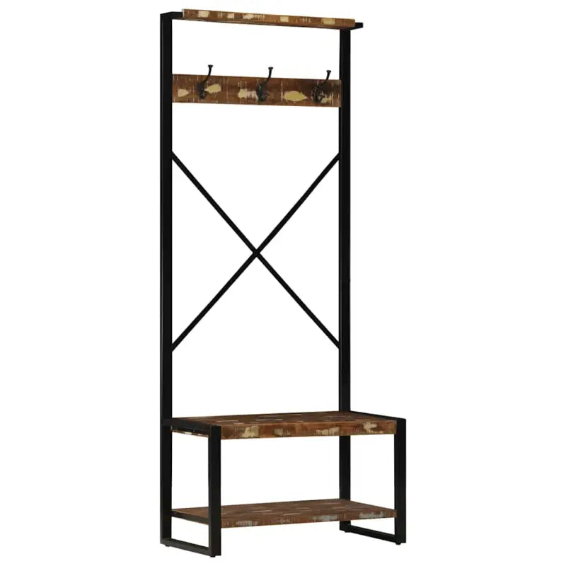 Massief gerecycled hout wandplanken voor extra opbergruimte en organisatie - Wandplanken