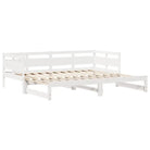 Massief Grenenhout 2-in-1 Slaapbank met Onderschuifbed - Bedden & bedframes