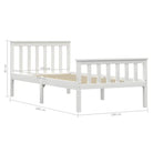 Massief grenenhout bed met multiplex lattenbodem voor moderne slaapkamers - Bedden & bedframes