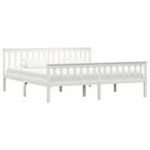 Massief grenenhout bed met multiplex lattenbodem voor moderne slaapkamers - Wit / 180 x 200 cm - Bedden & bedframes