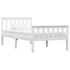 Massief grenenhout bed met multiplex lattenbodem voor moderne slaapkamers - Wit / 90 x 200 cm - Bedden & bedframes
