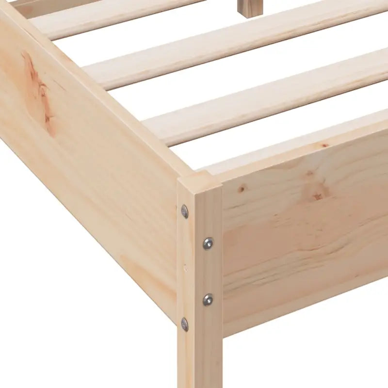 Massief Grenenhout Bedframe met multiplex lattenbodem voor uitstekende ondersteuning - Bedden & bedframes