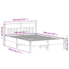 Massief Grenenhout Bedframe met Multiplex Lattenbodem voor Uitstekende Ondersteuning - Bedden & bedframes