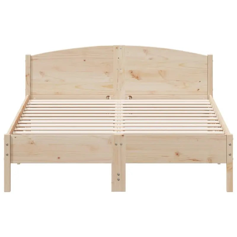 Massief Grenenhout Bedframe met multiplex lattenbodem en uitstekende ondersteuning - Bedden & bedframes