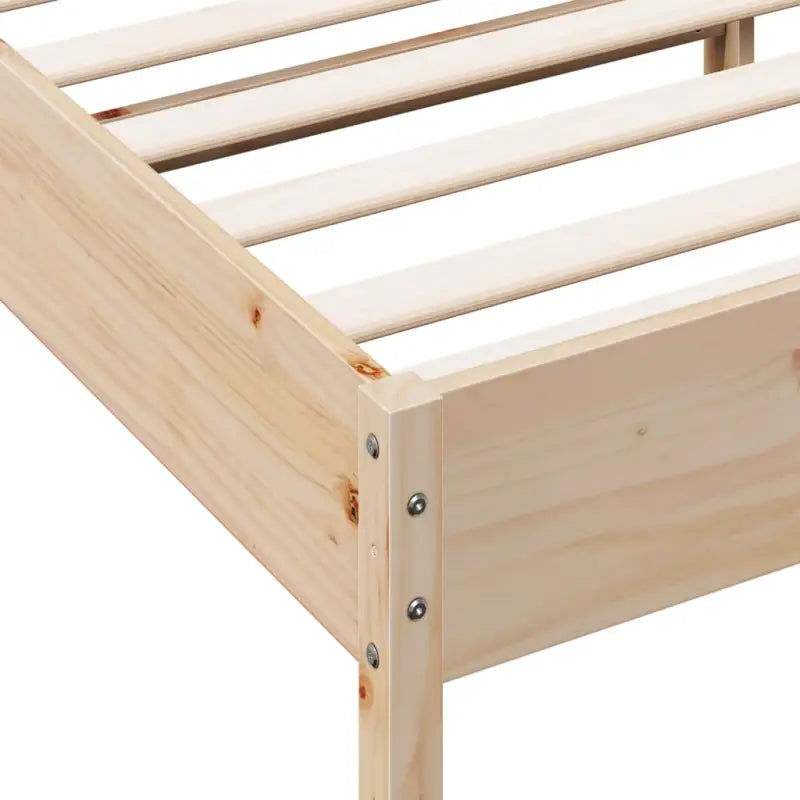 Massief Grenenhout Bedframe met multiplex lattenbodem en uitstekende ondersteuning - Bedden & bedframes