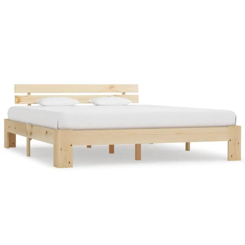 Massief Grenenhout Bedframe voor een moderne en duurzame slaapkamer - Lichthout / 180 x 200 cm - Bedden & bedframes