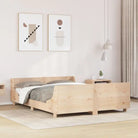 Massief grenenhout bedframe voor een moderne slaapkamer uitstraling - Naturel / 150 x 200 cm - Bedden & bedframes