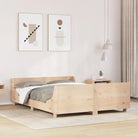 Massief grenenhout bedframe voor een moderne slaapkamer uitstraling - Naturel / 160 x 200 cm - Bedden & bedframes