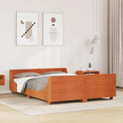 Massief grenenhout bedframe voor een moderne slaapkamer uitstraling - Wasbruin / 140 x 200 cm - Bedden & bedframes