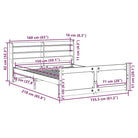 Massief Grenenhout Bedframe voor een Natuurlijke en Comfortabele Slaapplek - Bedden & bedframes