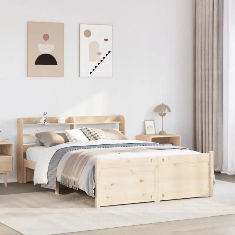Massief Grenenhout Bedframe voor een Natuurlijke en Comfortabele Slaapplek - Bedden & bedframes