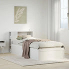 Massief grenenhout bedframe voor een natuurlijke en comfortabele slaapkamer - Wit / 90 x 200 cm - Bedden & bedframes