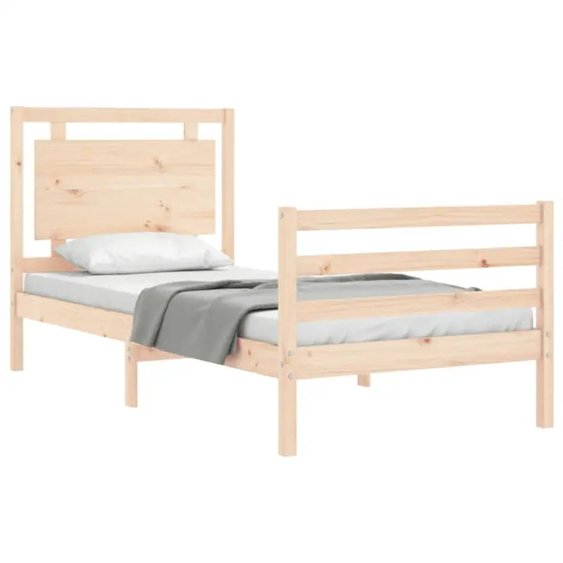 Massief grenenhout bedframe voor een natuurlijke en comfortabele slaapkamer - Bedden & bedframes