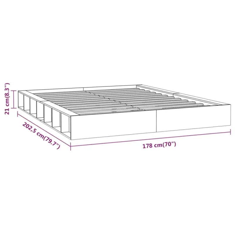 Massief Grenenhout Bedframe voor een Natuurlijke en Decoratieve Slaapruimte - Bedden & bedframes