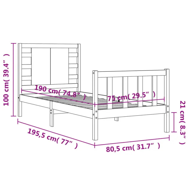 Massief grenenhout bedframe voor een natuurlijke en stijlvolle slaapkamer - Bedden & bedframes