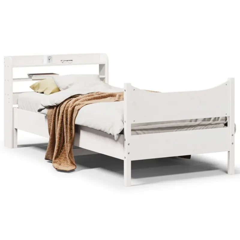 Massief grenenhout bedframe voor een stabiele en duurzame slaapkamer - Wit / 100 x 200 cm - Bedden & bedframes