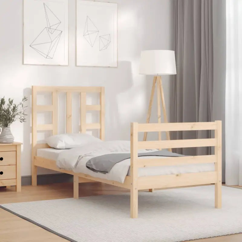 Massief grenenhout bedframe voor een stabiele en natuurlijke uitstraling - Bedden & bedframes