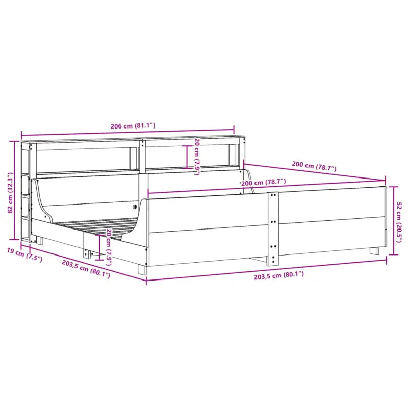 Massief Grenenhout Bedframe voor een Stevige en Duurzame Nachtrust - Bedden & bedframes
