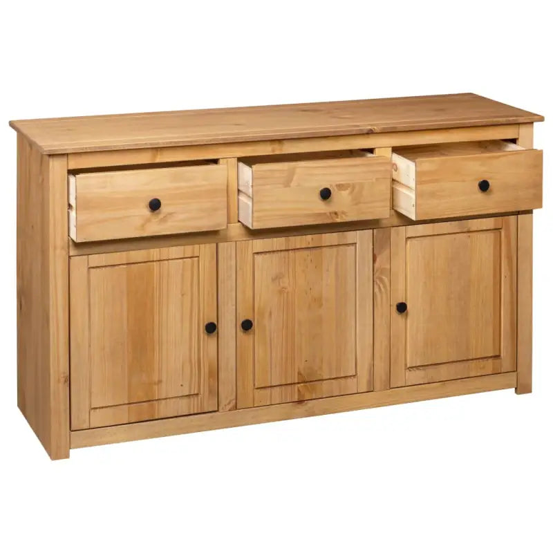 Massief grenenhout dressoir met 3 laden en opbergruimte - Dressoirs & buffetkasten