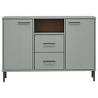 Massief grenenhout dressoir met metalen poten voor een industriële sfeer - Dressoirs & buffetkasten