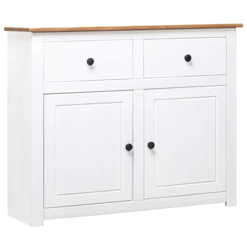 Massief Grenenhout Dressoir met Rustiek en Trendy Design - Wit / 1 - Dressoirs & buffetkasten