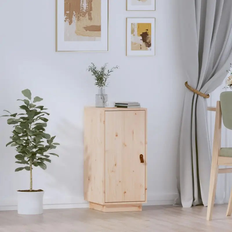 Massief Grenenhout Dressoir voor een natuurlijke en praktische kameropberging - Naturel / 1 - Dressoirs & buffetkasten