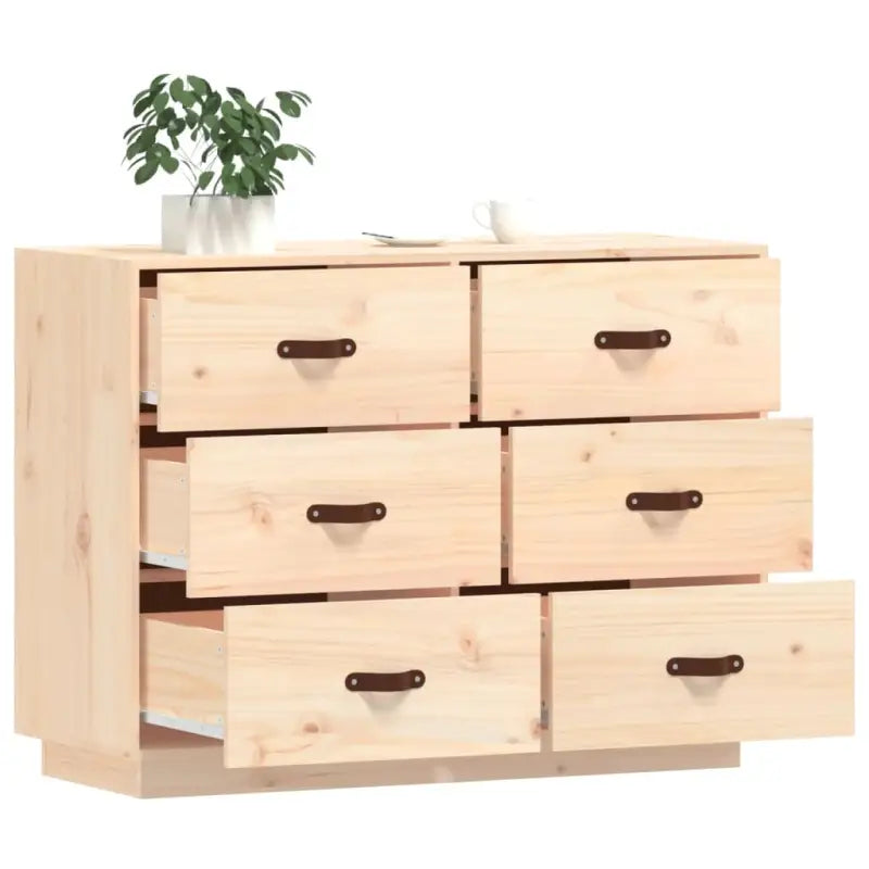 Massief Grenenhout Dressoir voor een Natuurlijke Touch in je Kamer - Dressoirs & buffetkasten