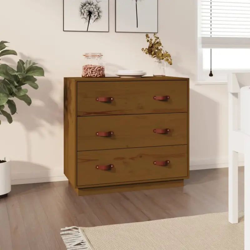Massief grenenhout dressoir voor praktische en natuurlijke opbergruimte - Wit / 1 - Dressoirs & buffetkasten