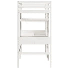Massief Grenenhout Hoogslaper met Bureau Ideale Keuze voor Beperkte Ruimte - Bedden & bedframes