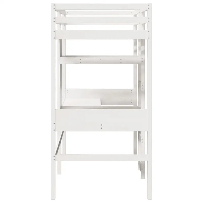 Massief Grenenhout Hoogslaper met Bureau Ideale Keuze voor Beperkte Ruimte - Bedden & bedframes