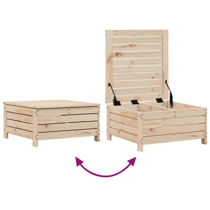 Massief grenenhout loungeset met modulair ontwerp voor tuin en terras - Tuinsets